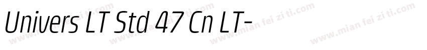 Univers LT Std 47 Cn LT字体转换